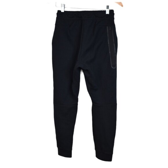 Nike Sweatpants L Unisex Kids Black Pull On Drawstring Standard Fit Cotton Blend - Picture 7 of 10